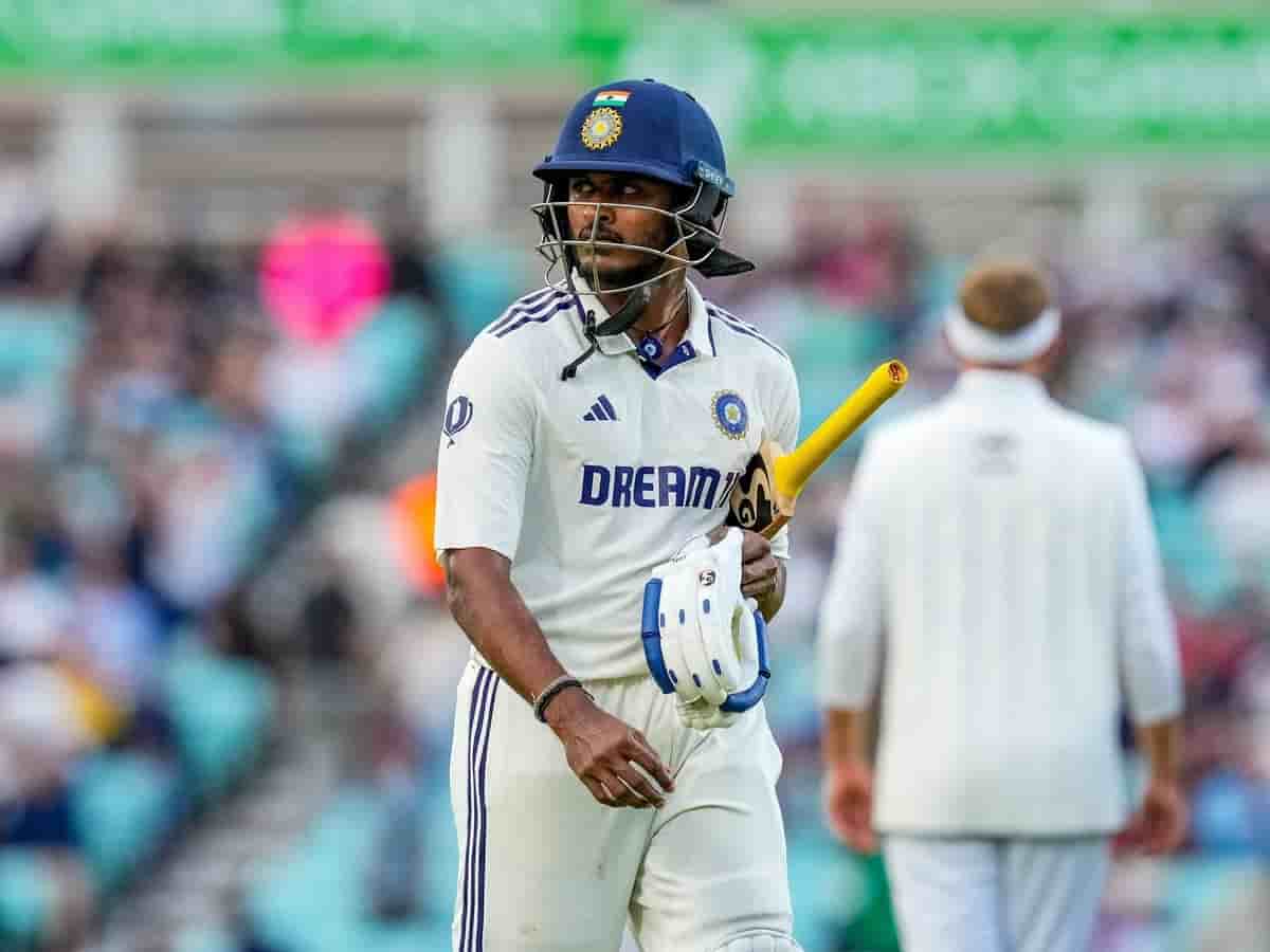 IND vs SL Test Series: गॉल टेस्ट से पहले भारत को लगा एक और बड़ा झटका, पैर की चोट के कारण श्रीलंका टेस्ट सीरीज से बाहर हुए साई सुदर्शन