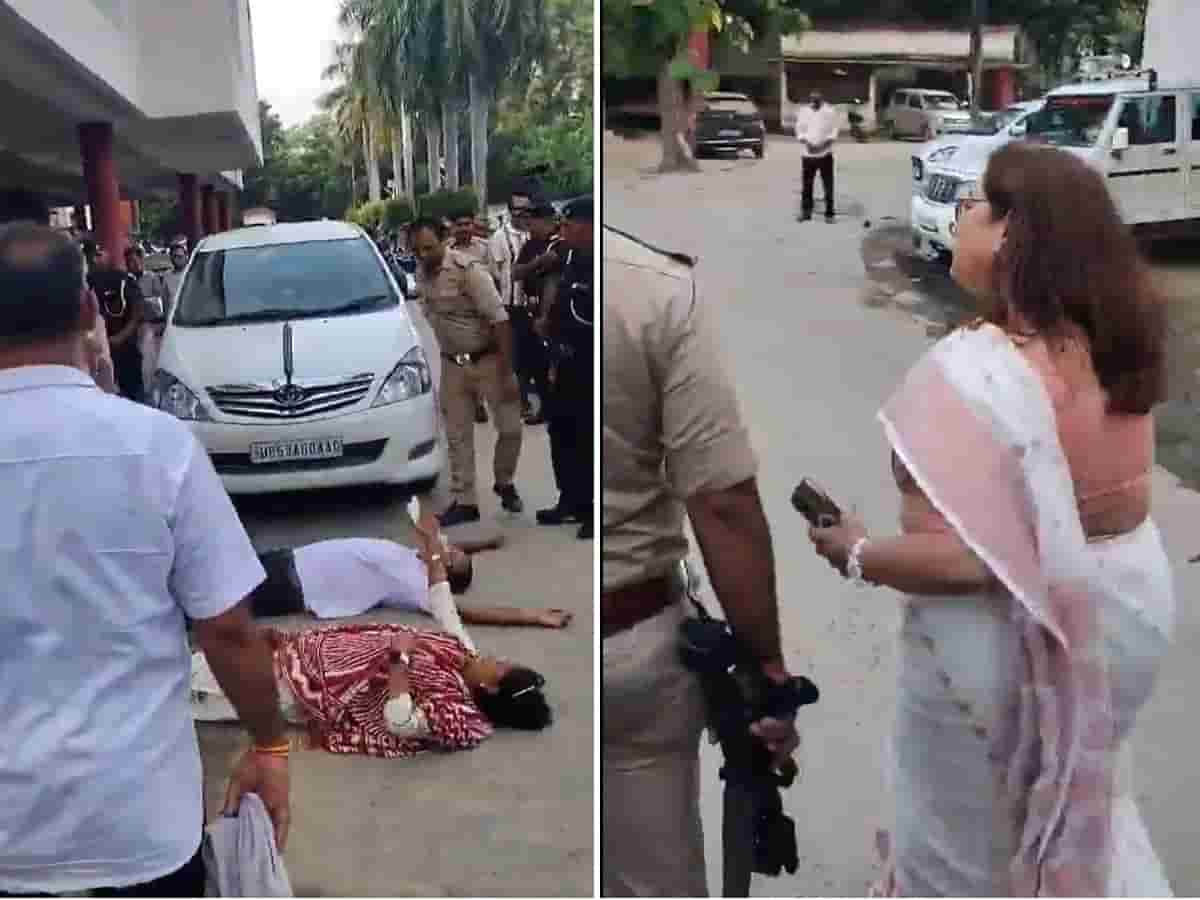 डीडीयू में कुलपति का घेराव कर भीषण प्रदर्शन, प्रशासनिक भवन में जड़ा ताला, कुलपति की गाड़ी के सामने लेटीं महिला शिक्षिका! जानें क्या है पूरा विवाद