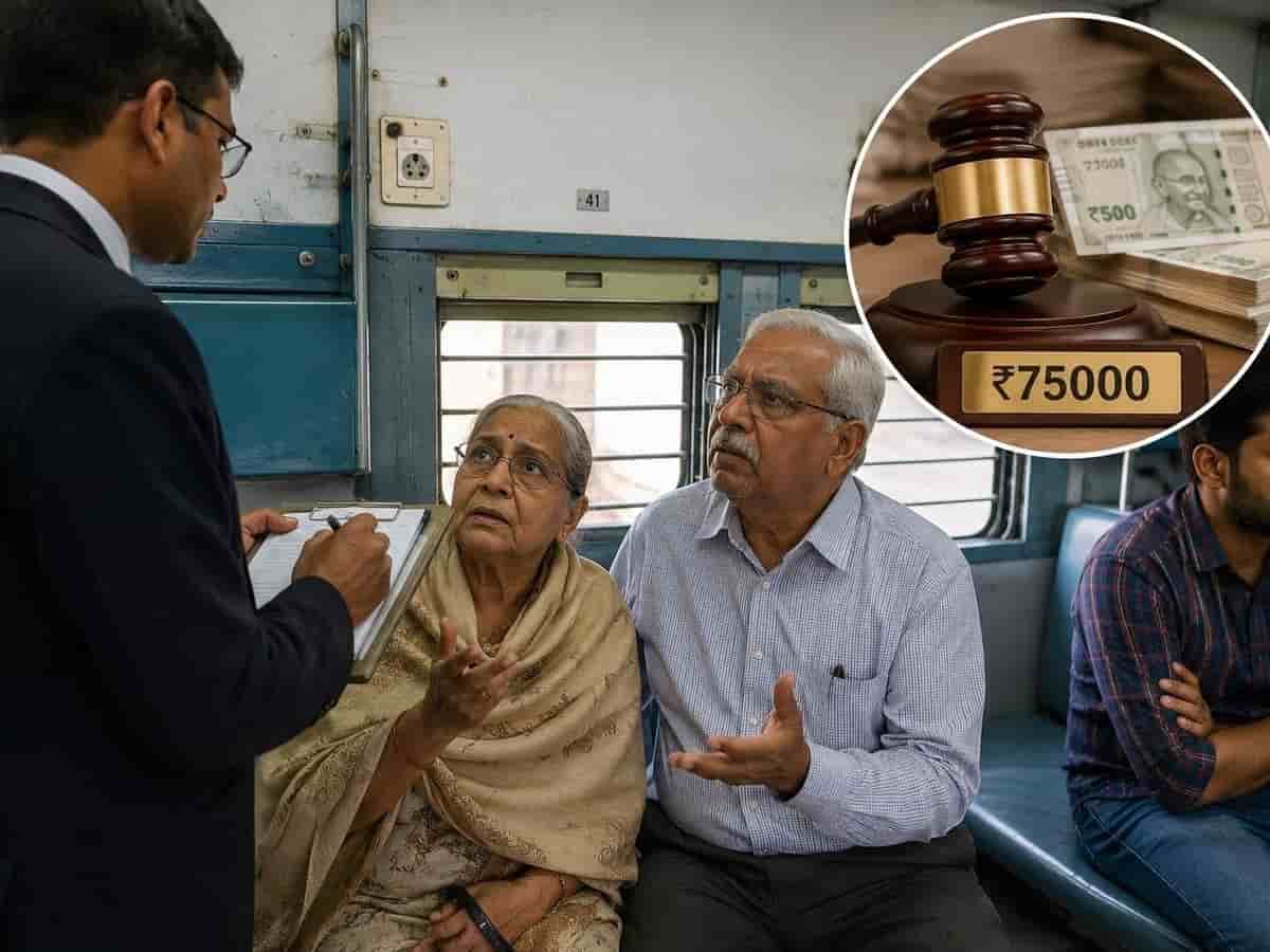 रिजर्व सीट पर कब्जा जमाकर बैठ गए बिना टिकट यात्री, बुजुर्ग दंपति ने उठाया ऐसा कानूनी कदम कि रेलवे को चुकाने पड़े ₹75,000; उपभोक्ता अदालत ने सेवा में कमी पर सुनाई खरी-खरी