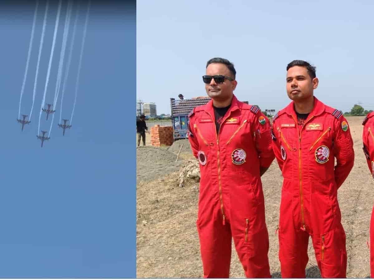 मेरठ के आसमान में गूंजी फाइटर जेट्स की गर्जना, सूर्यकिरण का फुल ड्रेस रिहर्सल रहा पूरी तरह सफल