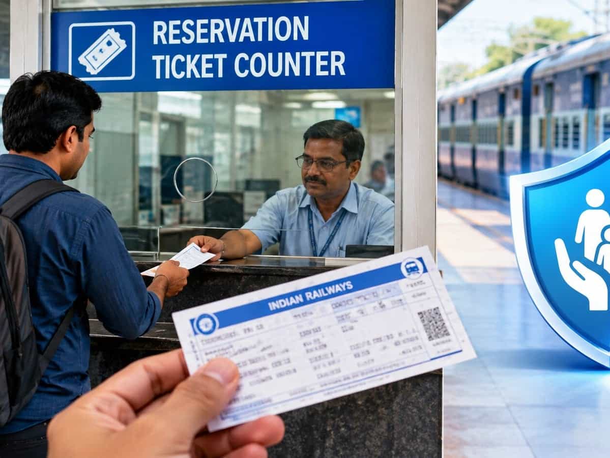 27 अक्टूबर से काउंटर टिकटों पर भी मिलेगा ₹10 लाख का ट्रैवल इंश्योरेंस; जानिए क्या बढ़ जाएगी टिकट की कीमत