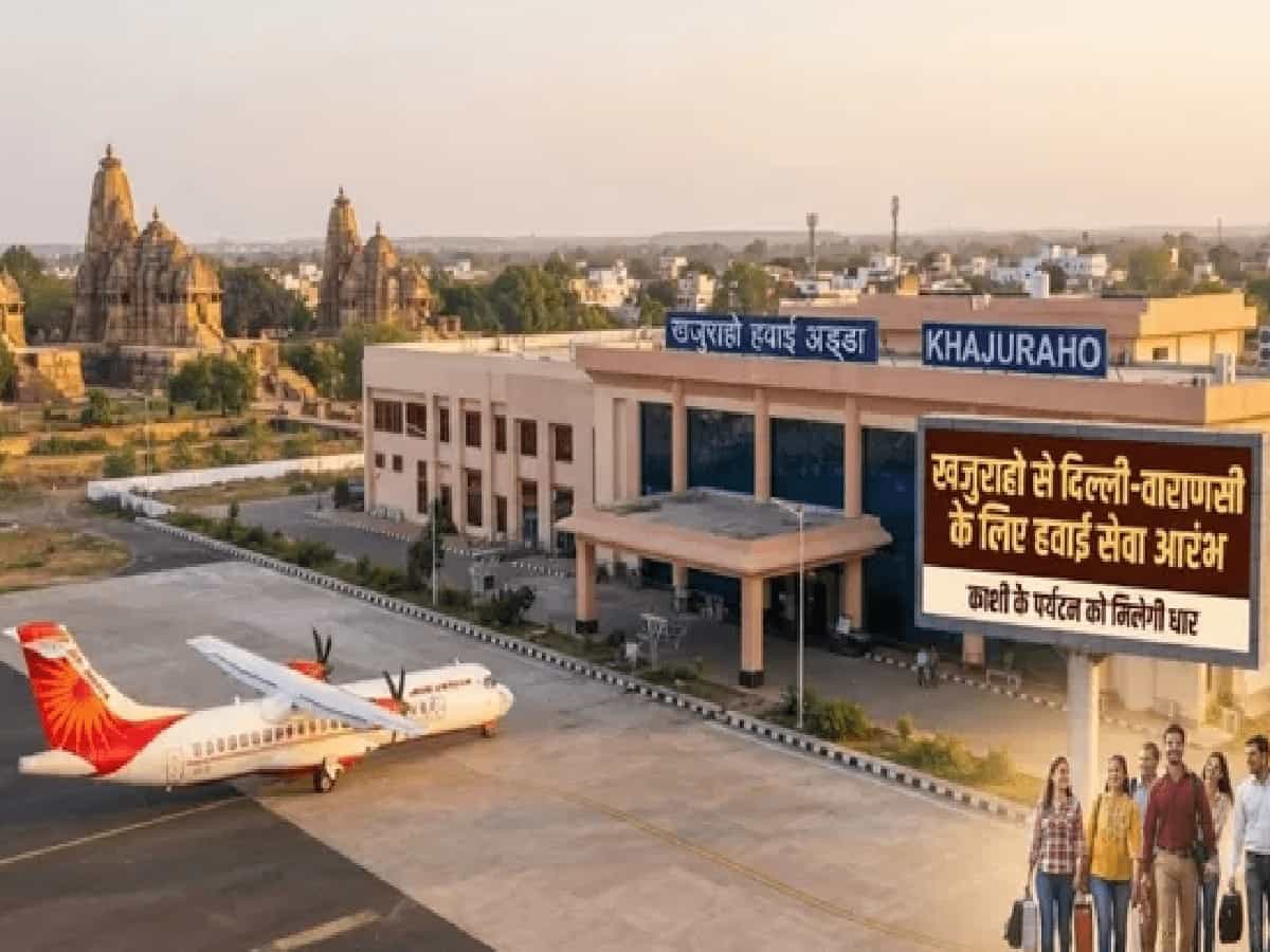 खजुराहो से दिल्ली और वाराणसी के लिए एयर इंडिया की नई उड़ान शुरू